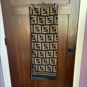 Black and Tan Bath scarf/wrap